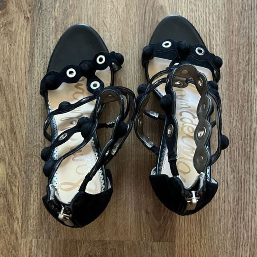 Sam Edelman Women's Yuli Heeled Sandal Back Zipper Black Size 7.5 - Picture 5 of 13
